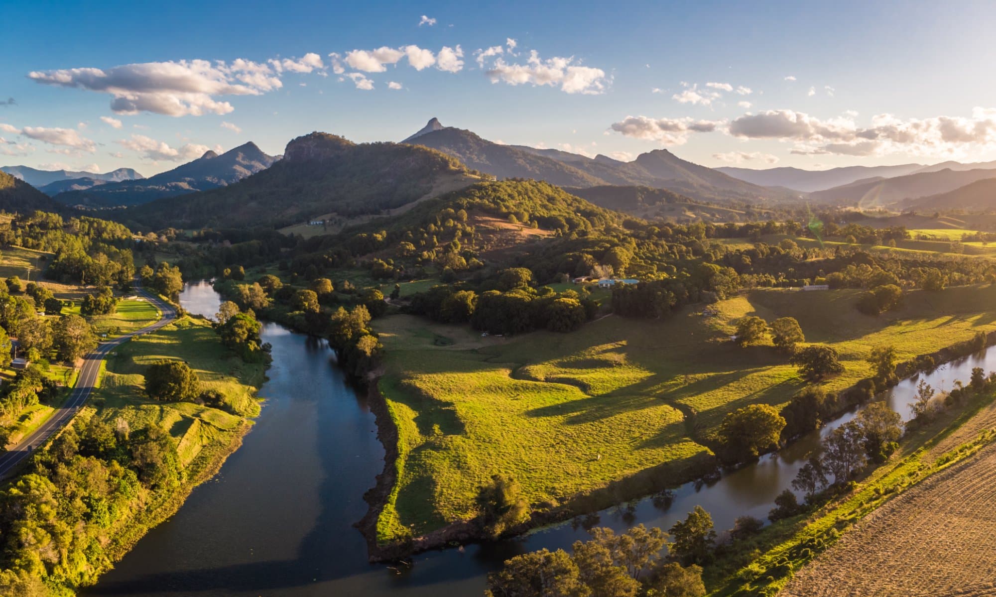Tweed River and Mount Warning, New South Wales